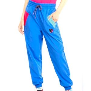 puma womens international winterized track pants nebulas Sz Medium NWT